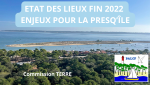 ETAT DES LIEUX FIN 2022 ENJEUX POUR LA PRESQ’ILE du Cap Ferret