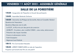 Ordre du jour assemblée générale PALCF 2023