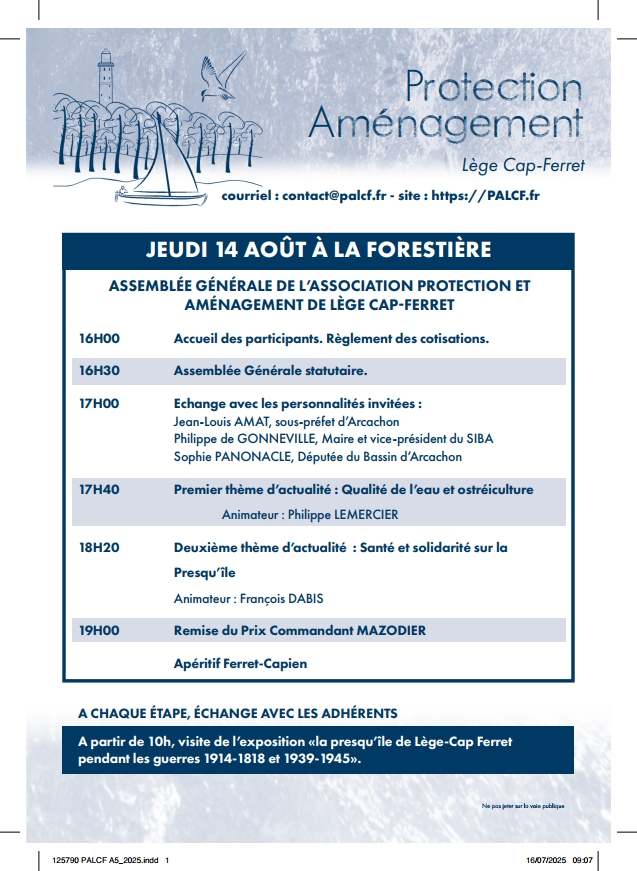 assemblée générale palcf 14 Aout 2025 1.