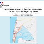 Carte des aleas de recul de Lège-cap Ferret.